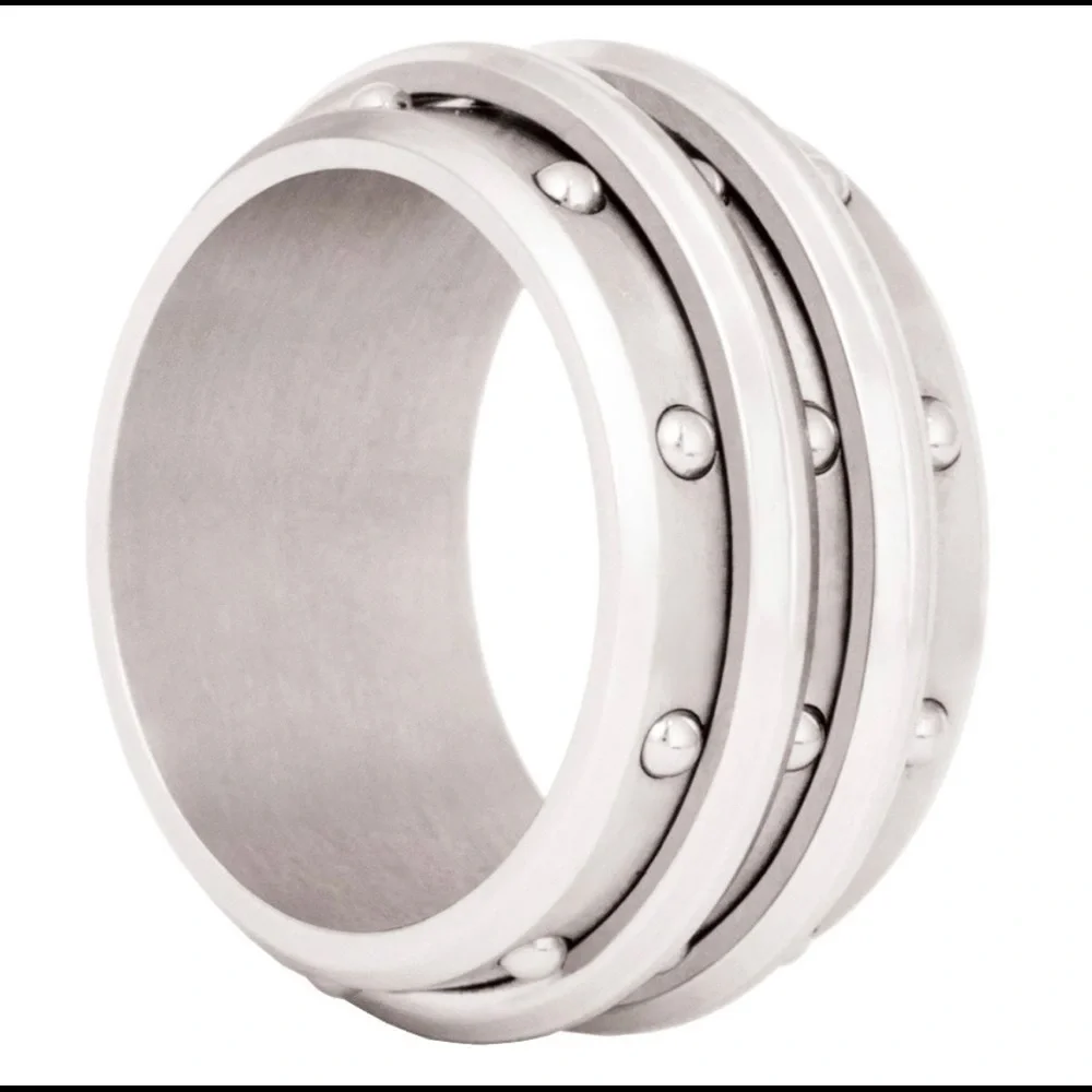 316L Stainless Steel Spinning Ring New With Tags